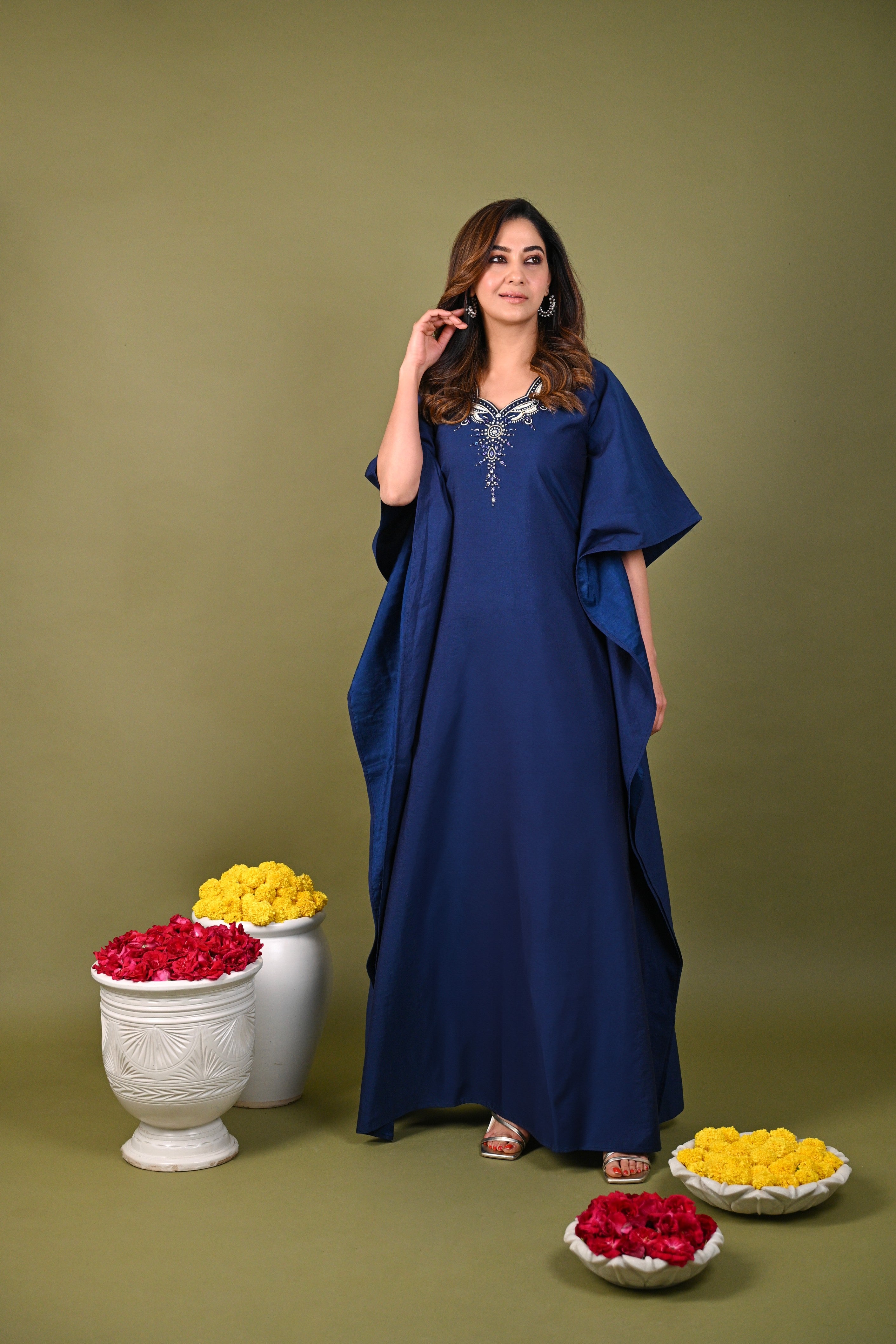 Navy Blue Kaftan