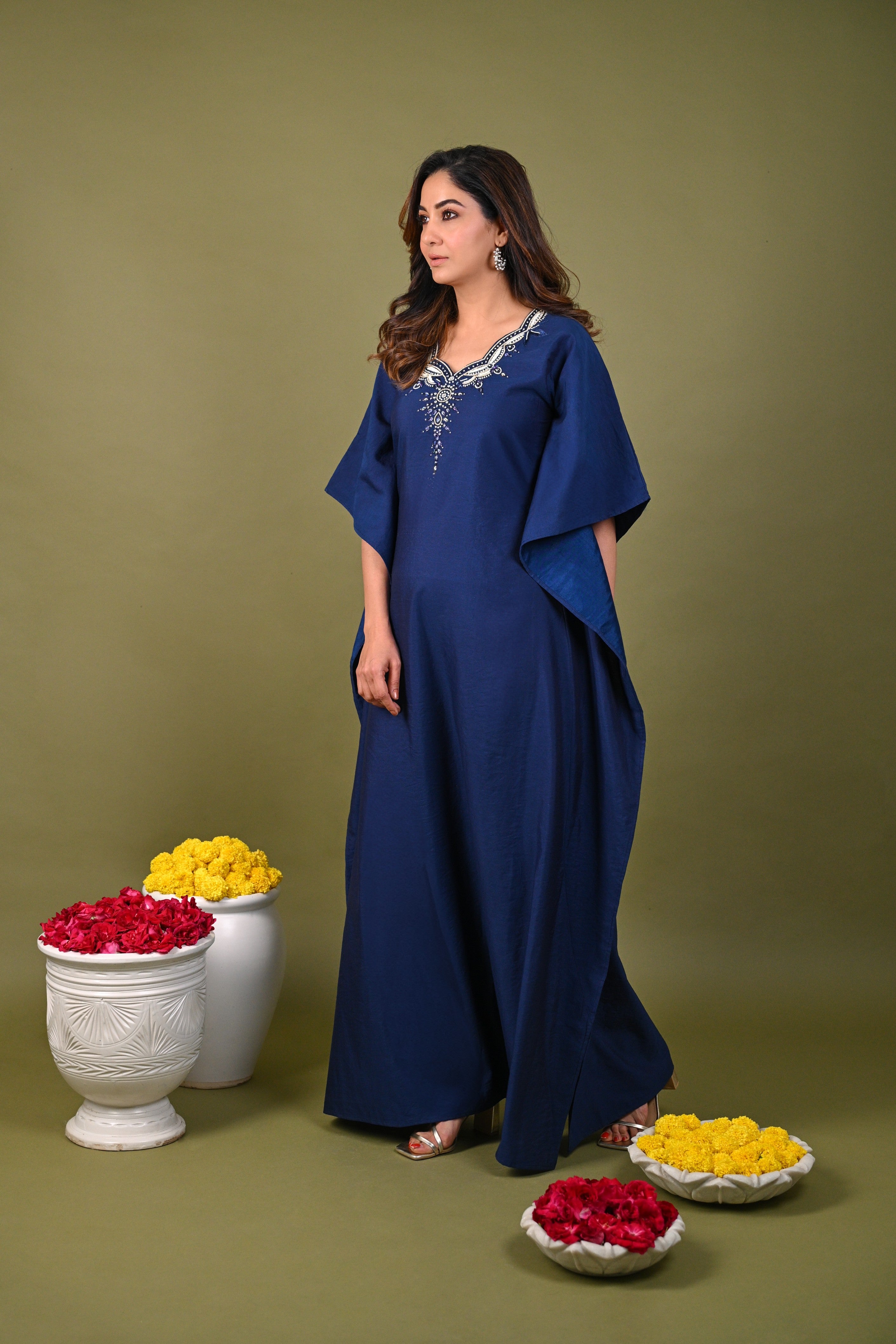 Navy Blue Kaftan