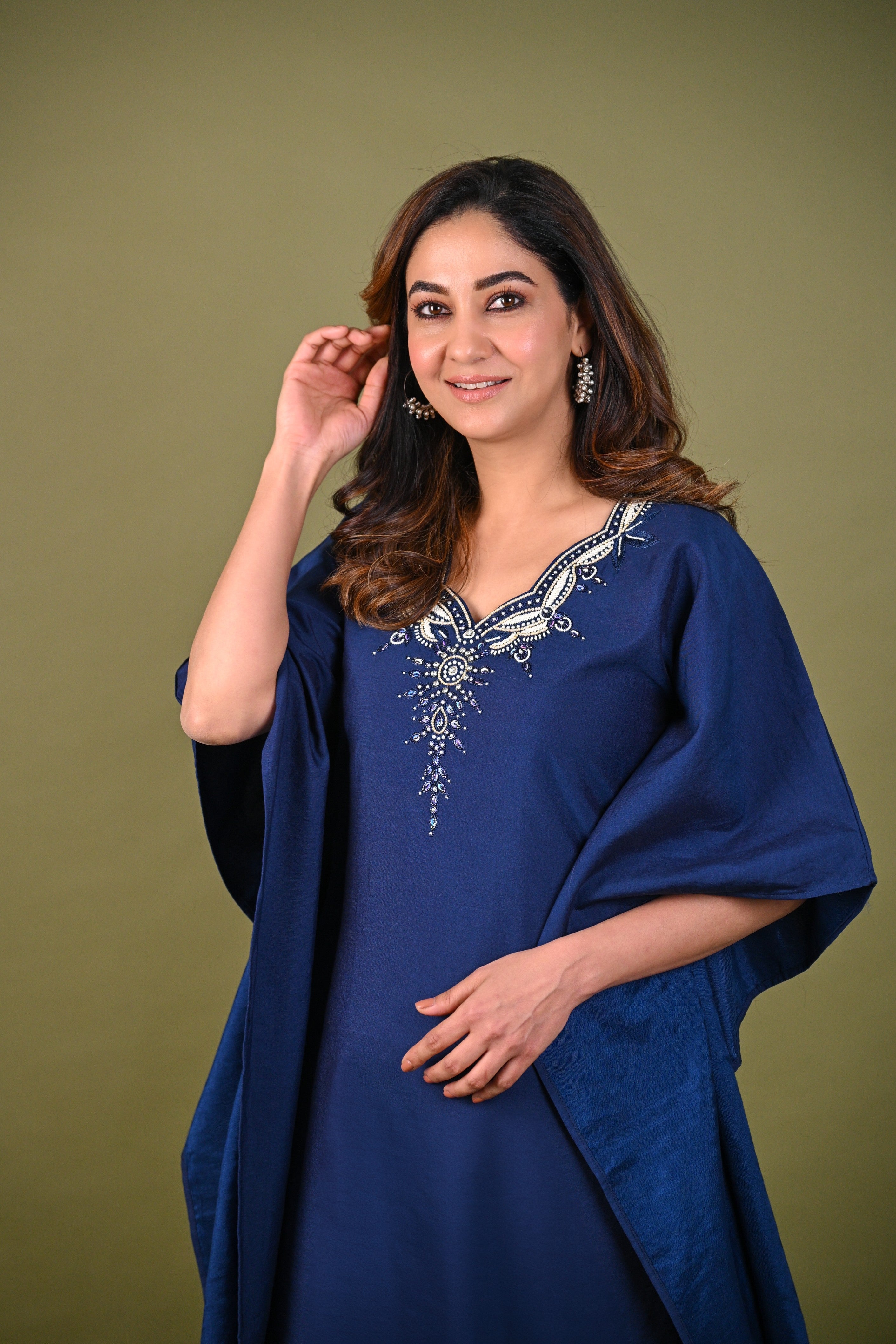 Navy Blue Kaftan